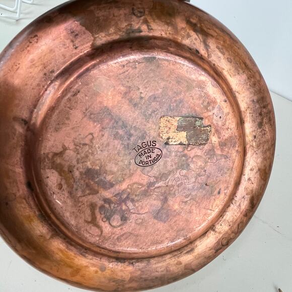 Vintage Tagus Copper Milk Sauce Fondue Pot Made in Portugal - Picture 7 of 9